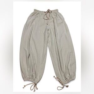 NWT Size M Intimately by Free People Cream Lounge Harem Pants